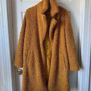 Mustard Teddy Coat